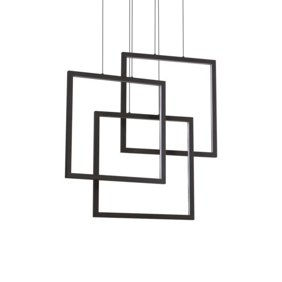 Pakabinamas šviestuvas FRAME SP QUADRATO NERO, 269375, Lima Design, Ideal Lux, Pakabinamas šviestuvas FRAME SP QUADRATO NERO, 269375