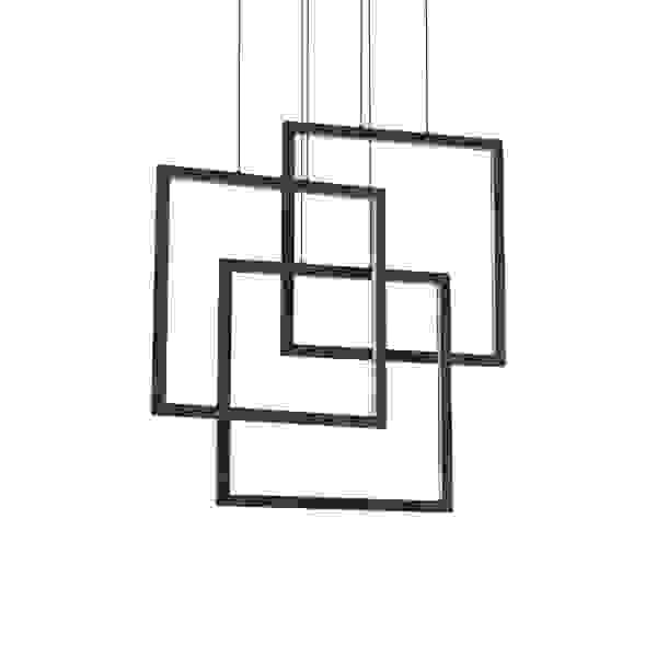 Pakabinamas šviestuvas FRAME SP QUADRATO NERO, 269375, Lima Design, Ideal Lux, Pakabinamas šviestuvas FRAME SP QUADRATO NERO, 269375