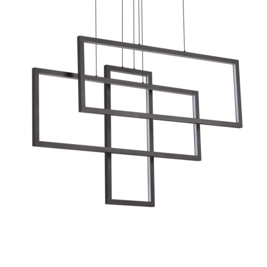 Pakabinamas šviestuvas FRAME SP RETTANGOLO NERO, 269382, Lima Design, Ideal Lux, Pakabinamas šviestuvas FRAME SP RETTANGOLO NERO, 269382