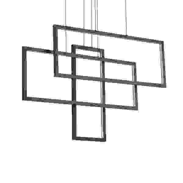 Pakabinamas šviestuvas FRAME SP RETTANGOLO NERO, 269382, Lima Design, Ideal Lux, Pakabinamas šviestuvas FRAME SP RETTANGOLO NERO, 269382