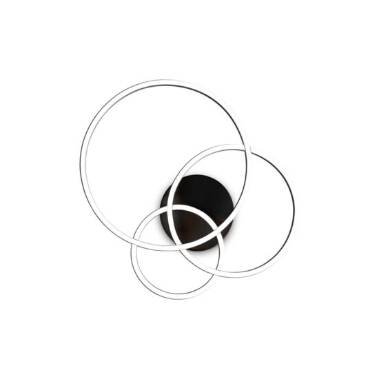 Lubinis šviestuvas FRAME PL CERCHIO NERO, 269825, Lima Design, Ideal Lux, Lubinis šviestuvas FRAME PL CERCHIO NERO, 269825