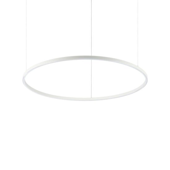 Pakabinamas šviestuvas ORACLE SLIM SP D090 ROUND 4000K ON-OFF WH, 269870, Lima Design, Ideal Lux, Pakabinamas šviestuvas ORACLE SLIM SP D090 ROUND 4000K ON-OFF WH, 269870