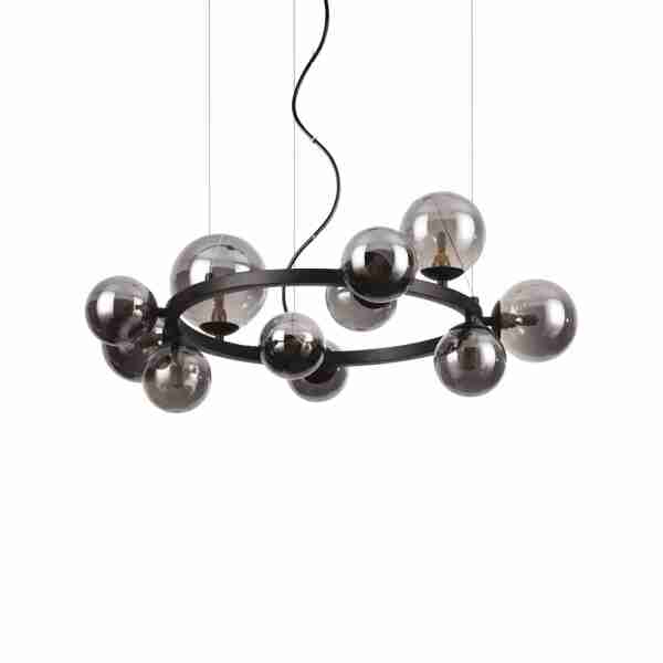 Pakabinamas šviestuvas PERLAGE SP11 FUME', 271392, Lima Design, Ideal Lux, Pakabinamas šviestuvas PERLAGE SP11 FUME', 271392