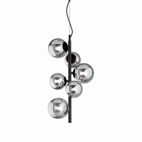 Pakabinamas šviestuvas PERLAGE SP6 FUME', 271422, Lima Design, Ideal Lux, Pakabinamas šviestuvas PERLAGE SP6 FUME', 271422