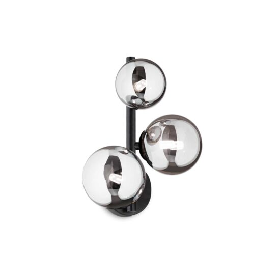 Sieninis šviestuvas PERLAGE AP3 FUME', 271439, Lima Design, Ideal Lux, Sieninis šviestuvas PERLAGE AP3 FUME', 271439
