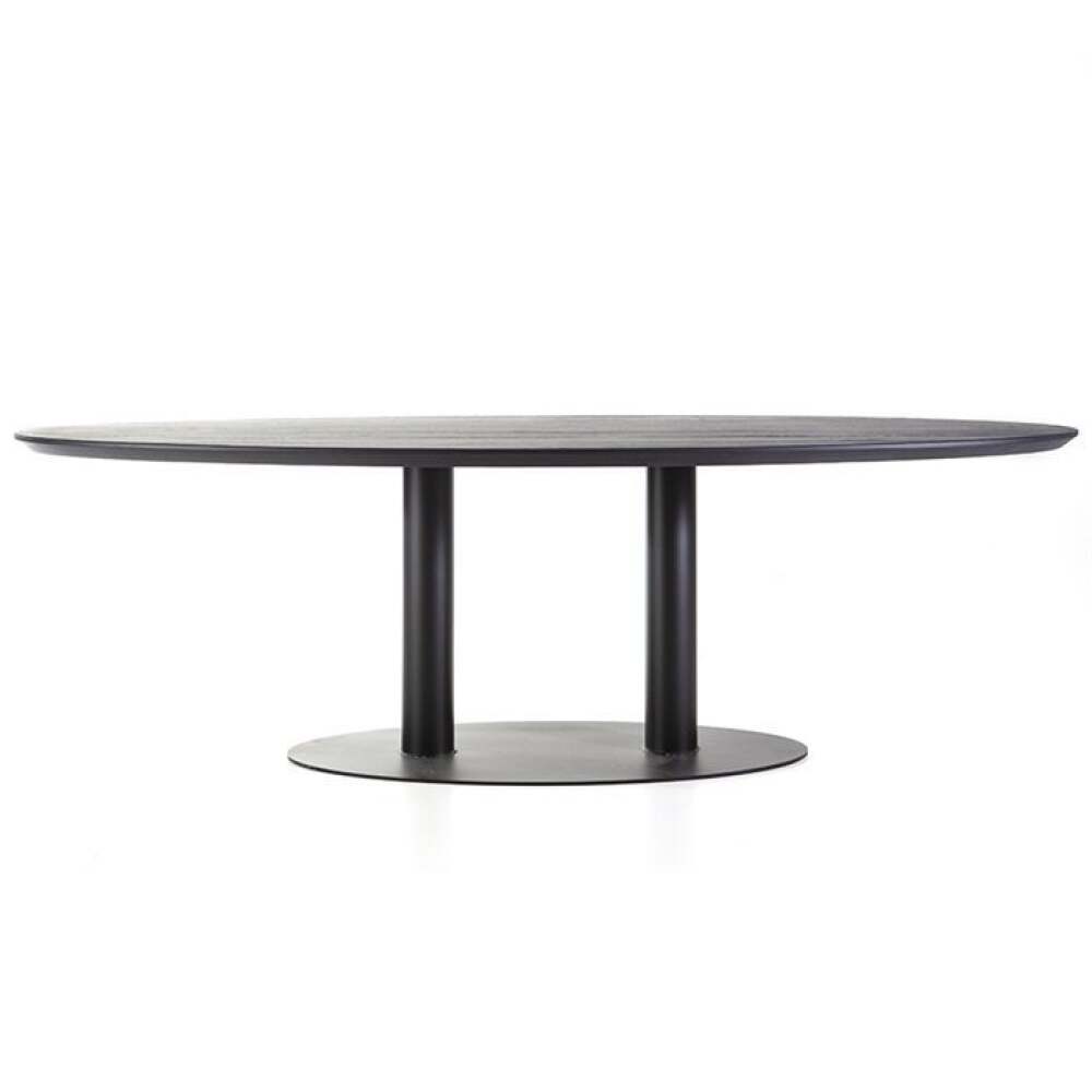 Valgomojo stalas ovalus  300x120 juodas, Lima Design, Valgomojo baldai, Valgomojo stalas ovalus 300x120 juodas