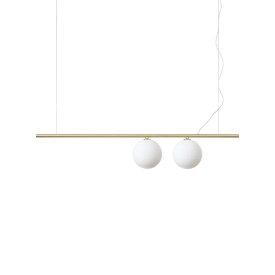 Pakabinamas šviestuvas PERLINE SP2 OTTONE, 282107, Lima Design, Ideal Lux, Pakabinamas šviestuvas PERLINE SP2 OTTONE, 282107