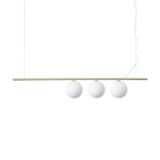 Pakabinamas šviestuvas PERLINE SP3 OTTONE, 282114, Lima Design, Ideal Lux, Pakabinamas šviestuvas PERLINE SP3 OTTONE, 282114