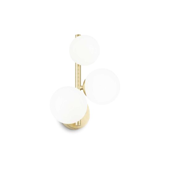 Sieninis šviestuvas PERLAGE AP3 BIANCO, 283784, Lima Design, Ideal Lux, Sieninis šviestuvas PERLAGE AP3 BIANCO, 283784