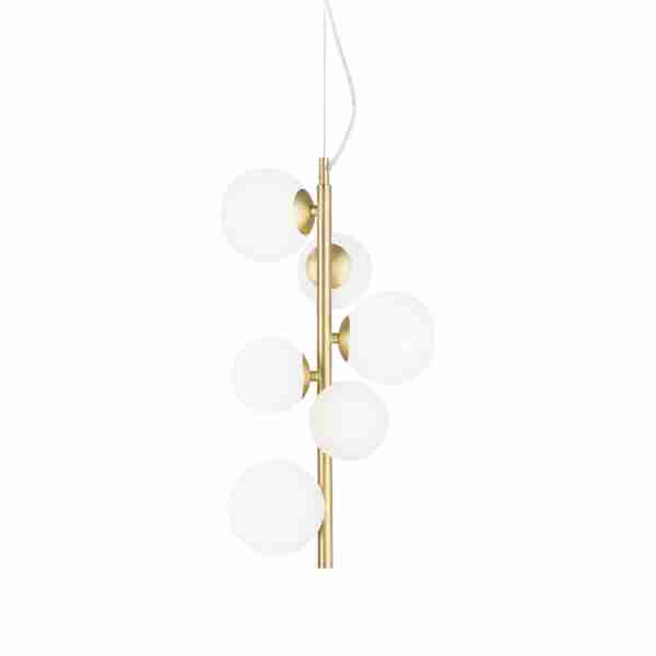 Pakabinamas šviestuvas PERLAGE SP6 BIANCO, 283821, Lima Design, Ideal Lux, Pakabinamas šviestuvas PERLAGE SP6 BIANCO, 283821