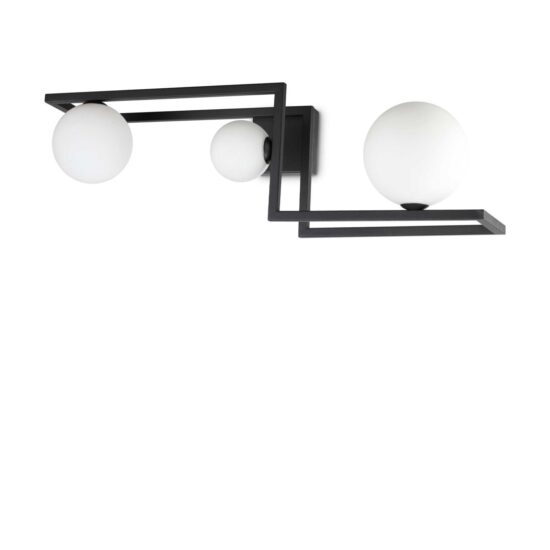 Lubinis šviestuvas ANGOLO PL3 NERO, 284286, Lima Design, Ideal Lux, Lubinis šviestuvas ANGOLO PL3 NERO, 284286