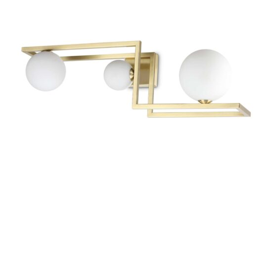 Lubinis šviestuvas ANGOLO PL3 OTTONE, 284330, Lima Design, Ideal Lux, Lubinis šviestuvas ANGOLO PL3 OTTONE, 284330