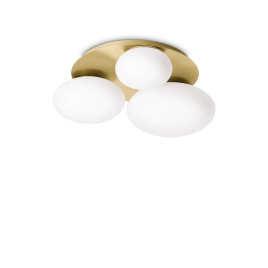 Lubinis šviestuvas NINFEA PL3 OTTONE, 293660, Lima Design, Ideal Lux, Lubinis šviestuvas NINFEA PL3 OTTONE, 293660