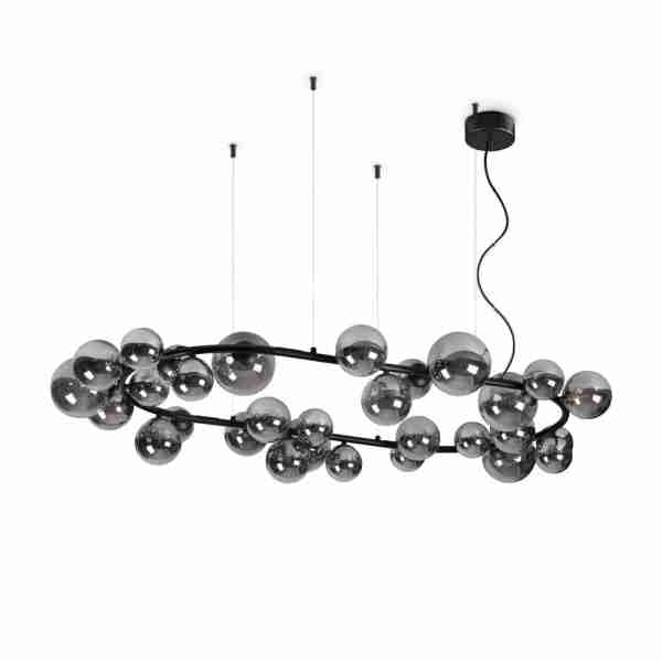 Pakabinamas šviestuvas PERLAGE SP30 FUME', 296753, Lima Design, Ideal Lux, Pakabinamas šviestuvas PERLAGE SP30 FUME', 296753