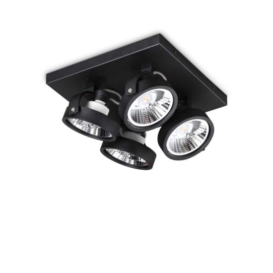 Lubinis šviestuvas KONIG PL4 NERO, 300580, Lima Design, Ideal Lux, Lubinis šviestuvas KONIG PL4 NERO, 300580