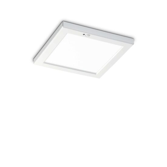 Lubinis šviestuvas AURA PL SQUARE 4000K BIANCO SENSOR, 306391, Lima Design, Ideal Lux, Lubinis šviestuvas AURA PL SQUARE 4000K BIANCO SENSOR, 306391
