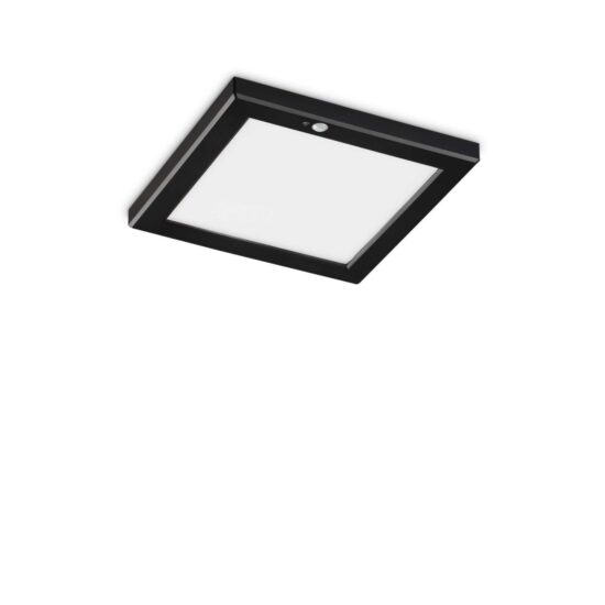 Lubinis šviestuvas AURA PL SQUARE 4000K NERO SENSOR, 306414, Lima Design, Ideal Lux, Lubinis šviestuvas AURA PL SQUARE 4000K NERO SENSOR, 306414