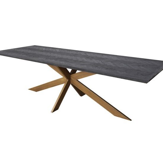 Valgomojo stalas Blackbone žalvaris 260, Lima Design, Richmond interiors, Richmond interiors,
