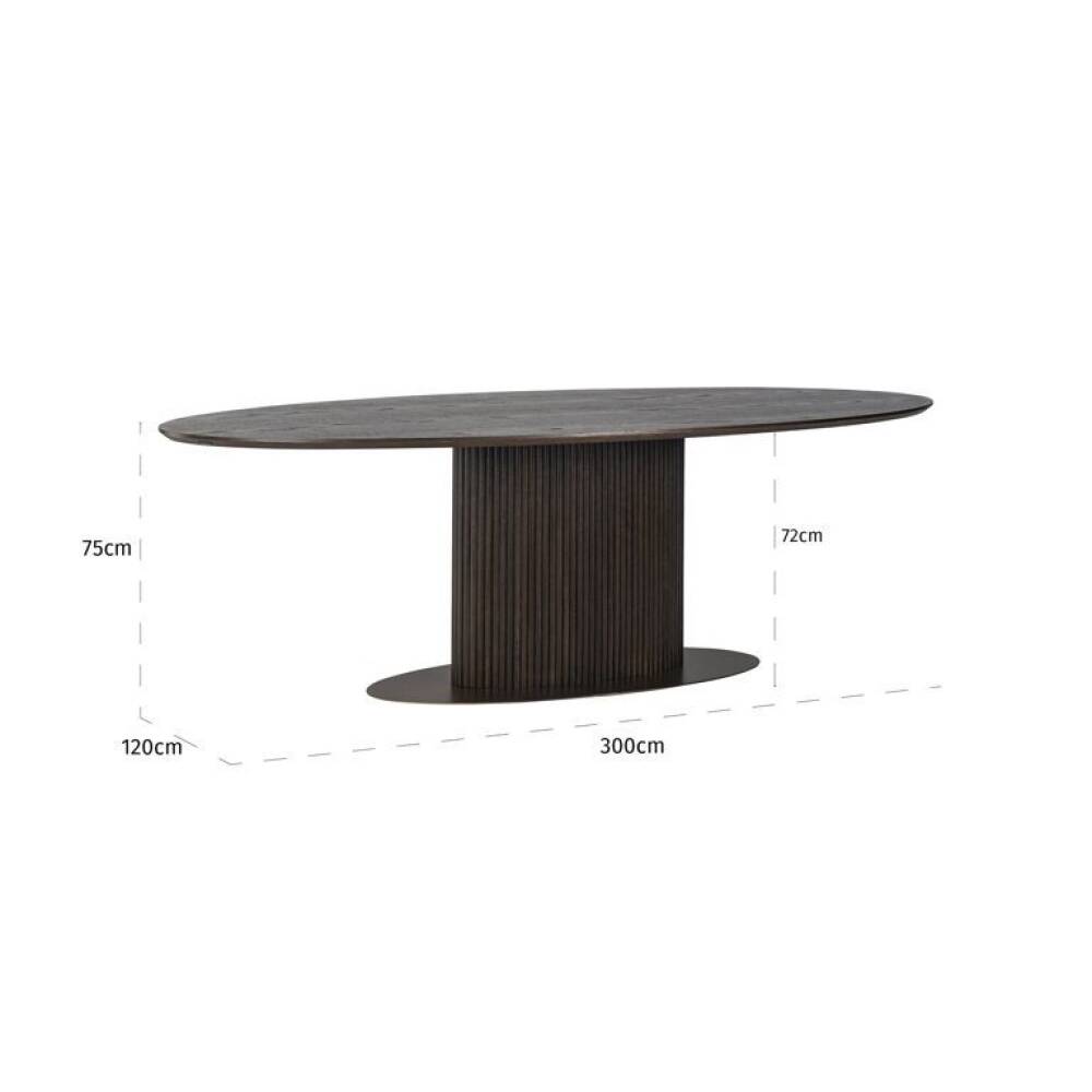 Valgomojo stalas LUXOR OVAL 300, Lima Design, Valgomojo baldai, Valgomojo stalas LUXOR OVAL 300