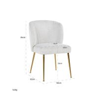 Valgomojo kėdė CANNON BOUCLE WHITE, Lima Design, Valgomojo baldai, Valgomojo kėdė CANNON BOUCLE WHITE
