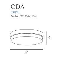 Lubinis šviestuvas
 ODA C0193, Lima Design, Lubiniai šviestuvai, Lubinis šviestuvas ODA C0193