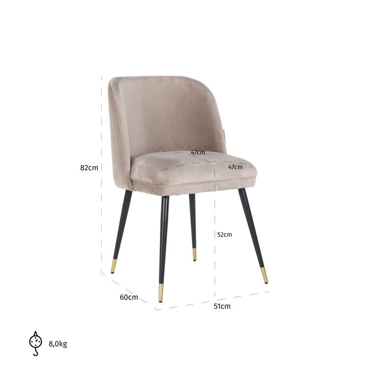 Valgomojo kėdė ALICIA 9 Valgomojo kėdė ALICIA, Lima Design, Negrąžinami baldai, Valgomojo kėdė ALICIA
