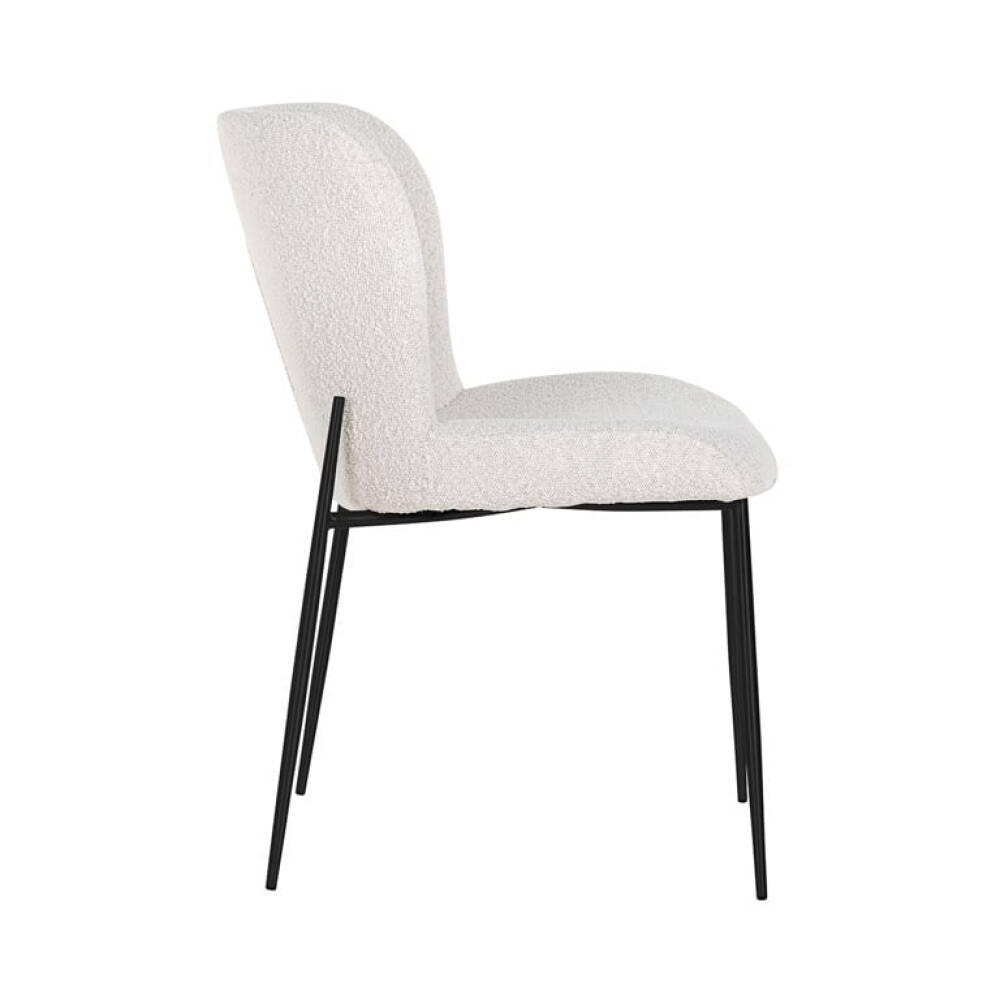 Valgomojo kėdė DARBY WHITE BOUCLE, Lima Design, Valgomojo baldai, Valgomojo kėdė DARBY WHITE BOUCLE
