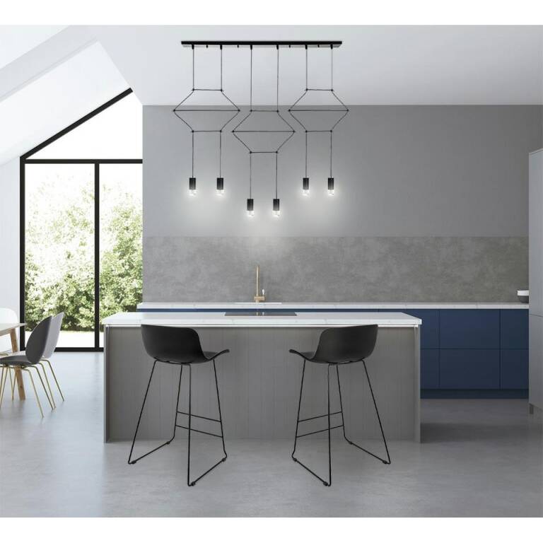 Pakabinamas šviestuvas FLUSSO LINE 6, Lima Design, Pakabinami šviestuvai, Pakabinamas šviestuvas FLUSSO LINE 6