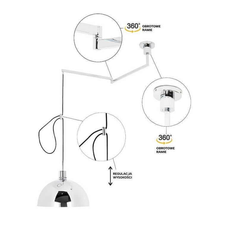 Pakabinamas šviestuvas ROTA 360, Lima Design, Pakabinami šviestuvai, Pakabinamas šviestuvas ROTA 360
