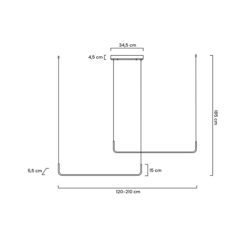 Pakabinamas šviestuvas SHAPE DUO 120, Lima Design, Pakabinami šviestuvai, Pakabinamas šviestuvas SHAPE DUO 120