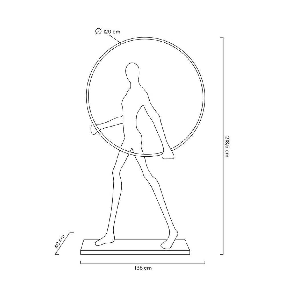 Toršeras HUMAN ROUND , Lima Design, Šviestuvai, Toršeras HUMAN ROUND 