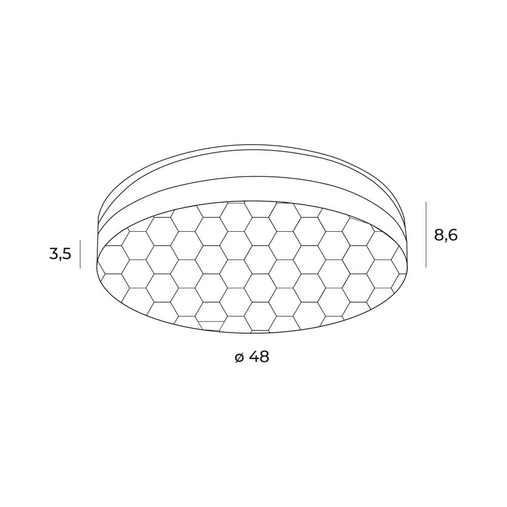 Lubinis šviestuvas
 SEKKO C0218, Lima Design, Lubiniai šviestuvai, Lubinis šviestuvas SEKKO C0218