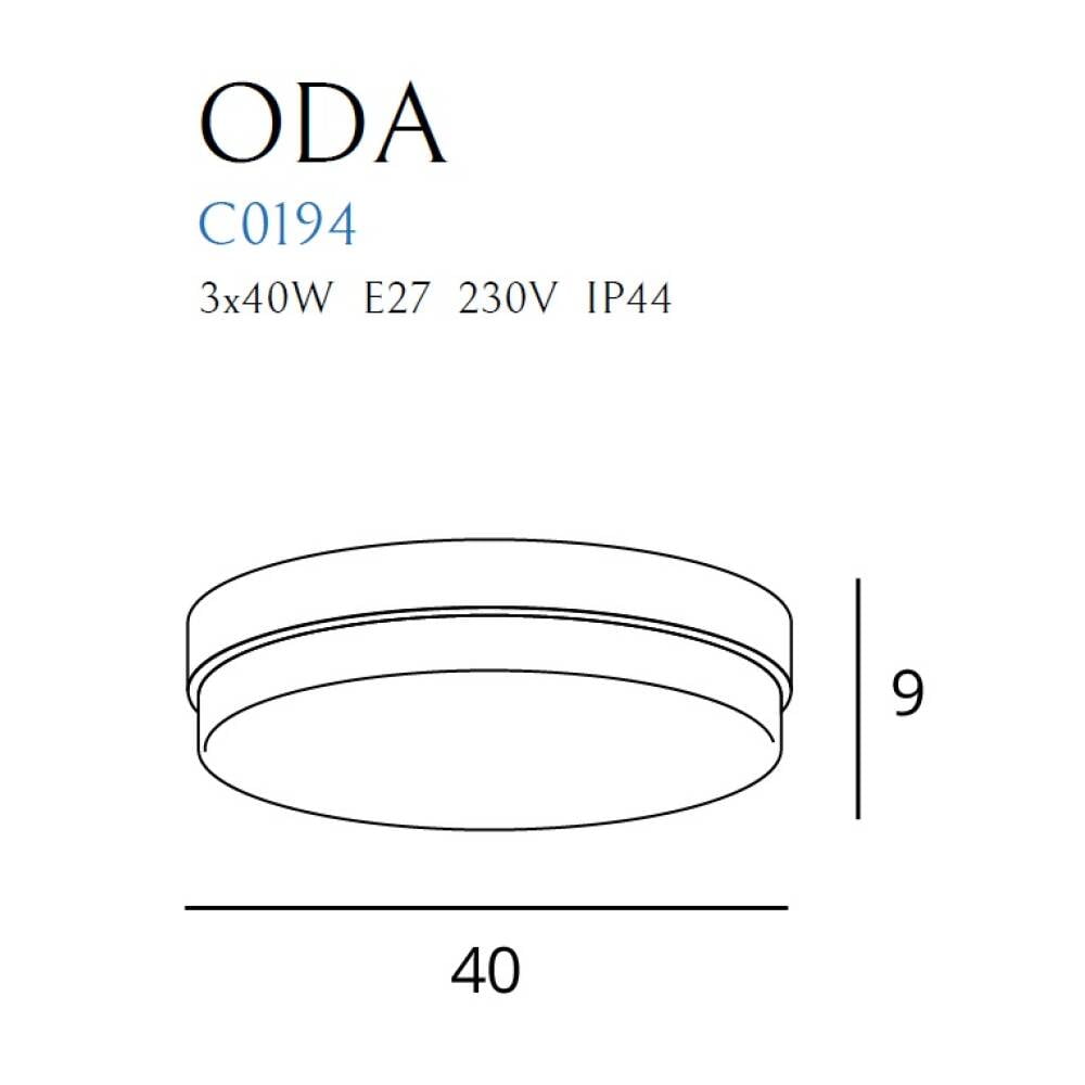 Lubinis šviestuvas
 ODA C0194, Lima Design, Lubiniai šviestuvai, Lubinis šviestuvas ODA C0194