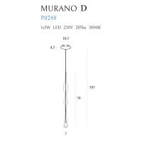 Pakabinamas šviestuvas
 MURANO P0248, Lima Design, Pakabinami šviestuvai, Pakabinamas šviestuvas MURANO P0248