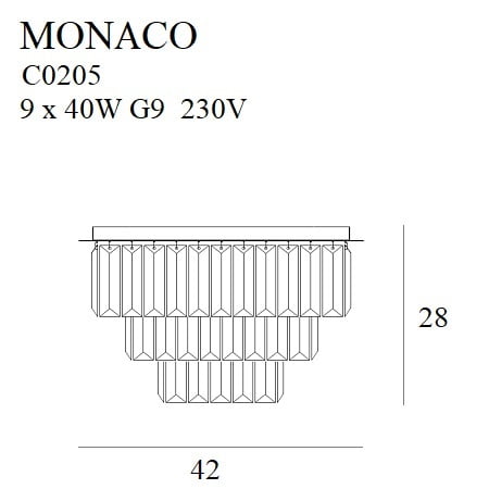 Lubinis šviestuvas MONACOC9 C0205 2 Lubinis šviestuvas
MONACOC9 C0205, Lima Design, Lubiniai šviestuvai, Lubinis šviestuvas MONACOC9 C0205