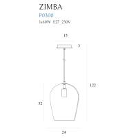 Pakabinamas šviestuvas ZIMBA P0300, Lima Design, MaxLight, Pakabinamas šviestuvas ZIMBA P0300