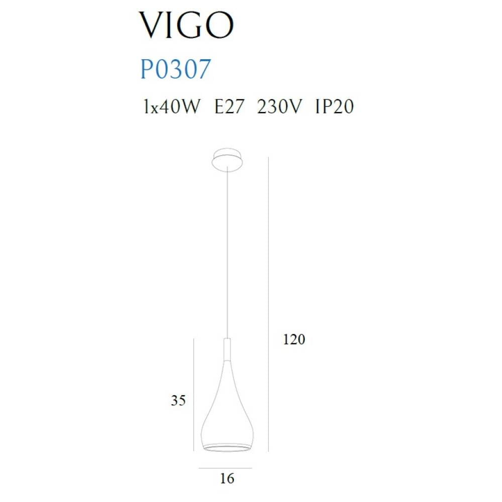 Pakabinamas šviestuvas
 VIGO P0307, Lima Design, MaxLight, Pakabinamas šviestuvas VIGO P0307