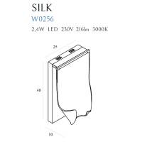 Sieninis šviestuvas
 SILK W0256, Lima Design, MaxLight, Sieninis šviestuvas SILK W0256