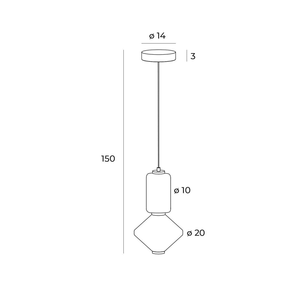 Pakabinamas šviestuvas AKIKO P0467, Lima Design, MaxLight, Pakabinamas šviestuvas AKIKO P0467