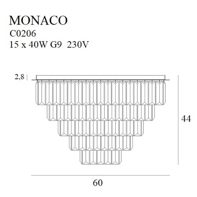 Lubinis šviestuvas
MONACOC15 C0206, Lima Design, Lubiniai šviestuvai, Lubinis šviestuvas MONACOC15 C0206