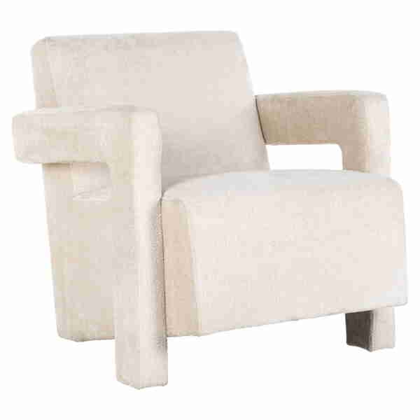 Fotelis Devanto white chenille, Lima Design, Foteliai, Fotelis Devanto white chenille