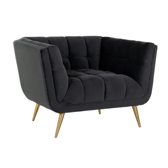 Fotelis Huxley Antraciet velvet, Lima Design, Foteliai, Fotelis Huxley Antraciet velvet
