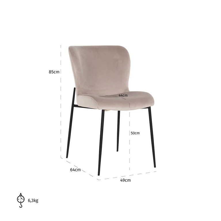 Valgomojo kėdė DARBY khaki 5 Valgomojo kėdė DARBY khaki, Lima Design, Negrąžinami baldai, Valgomojo kėdė DARBY khaki