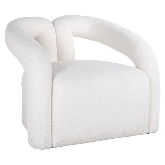 Fotelis Dana white boucle, Lima Design, Foteliai, Fotelis Dana white boucle