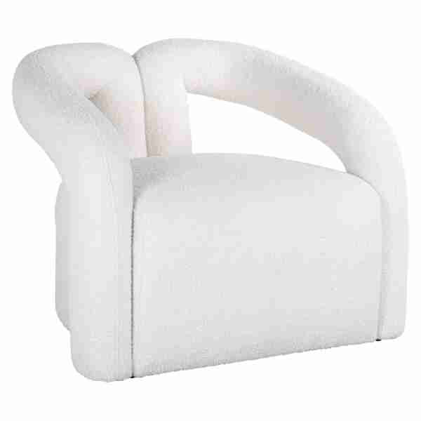 Fotelis Dana white boucle, Lima Design, Foteliai, Fotelis Dana white boucle
