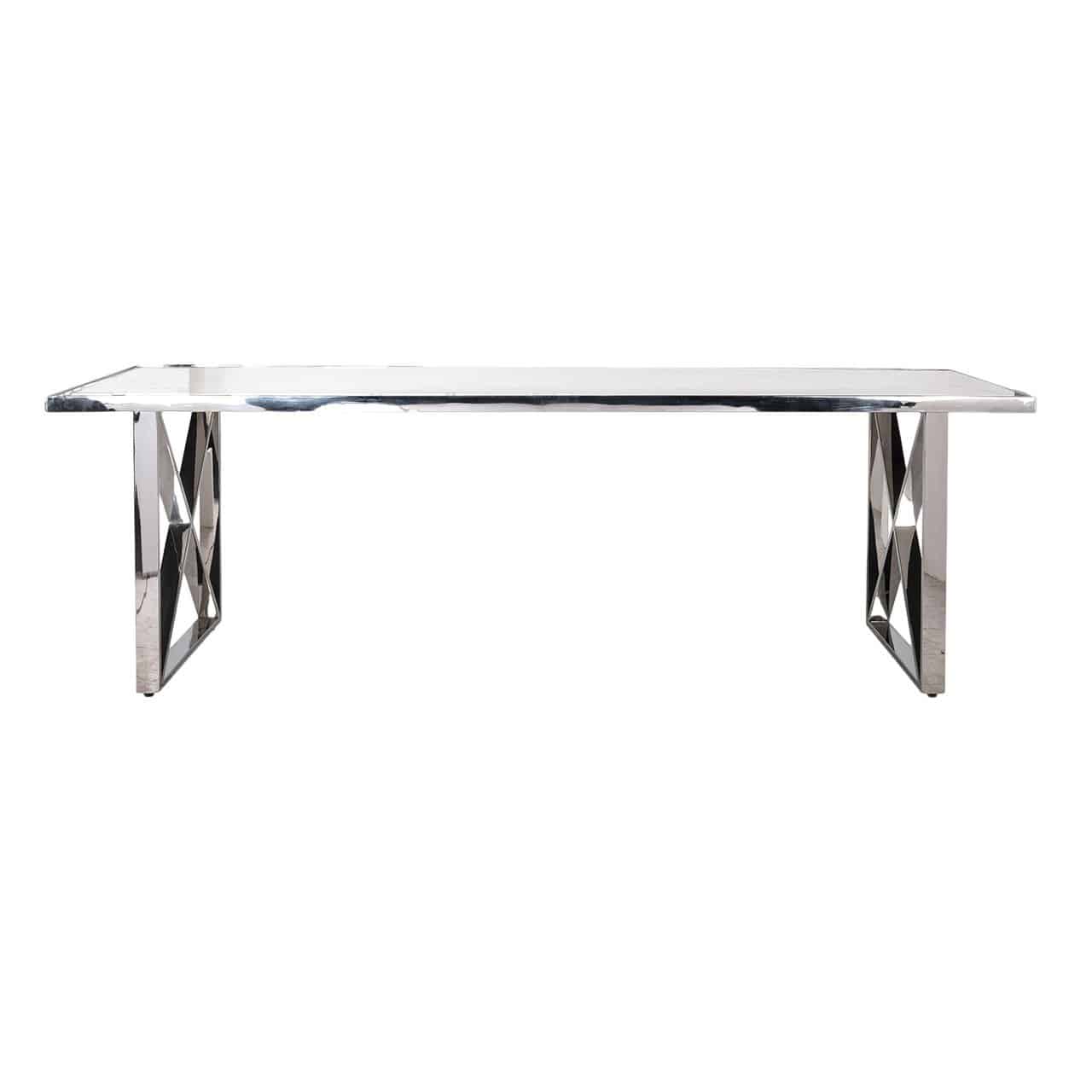 Valgomojo stalas Levanto 200 4 Dining table Levanto 200 (Silver), Lima Design, Valgomojo baldai, Dining table Levanto 200 (Silver)