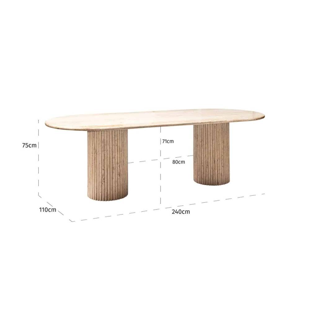 La Cantera oval dining table 240, Lima Design, Valgomojo baldai, La Cantera oval dining table 240