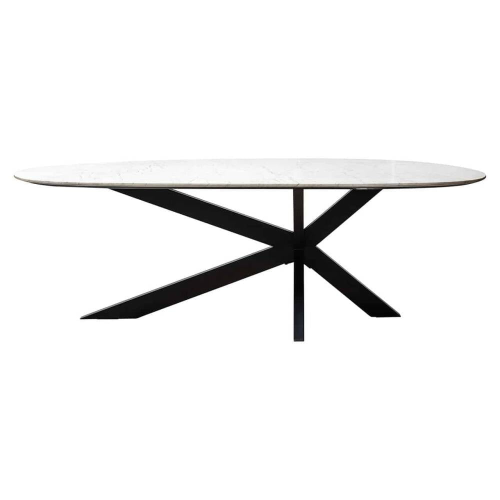 Trocadero white marble dining table, Lima Design, Valgomojo baldai, Trocadero white marble dining table