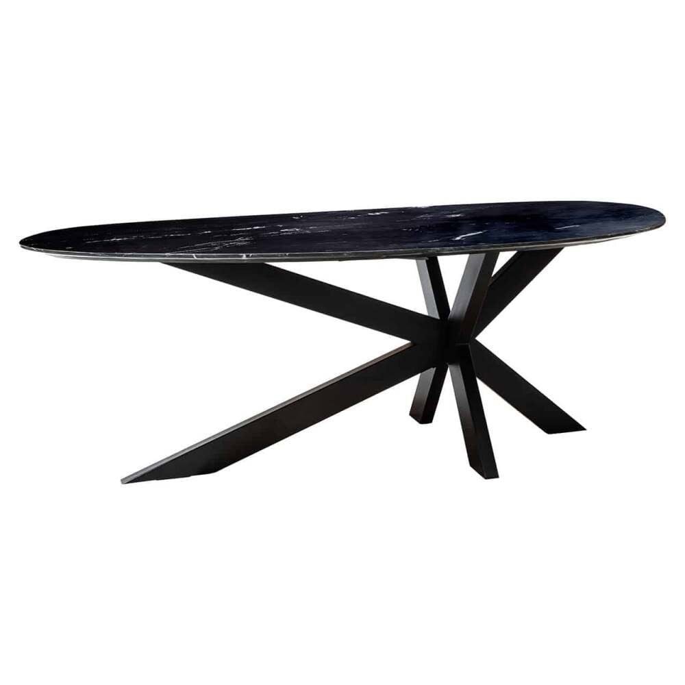 Trocadero black marble dining table, Lima Design, Valgomojo baldai, Trocadero black marble dining table