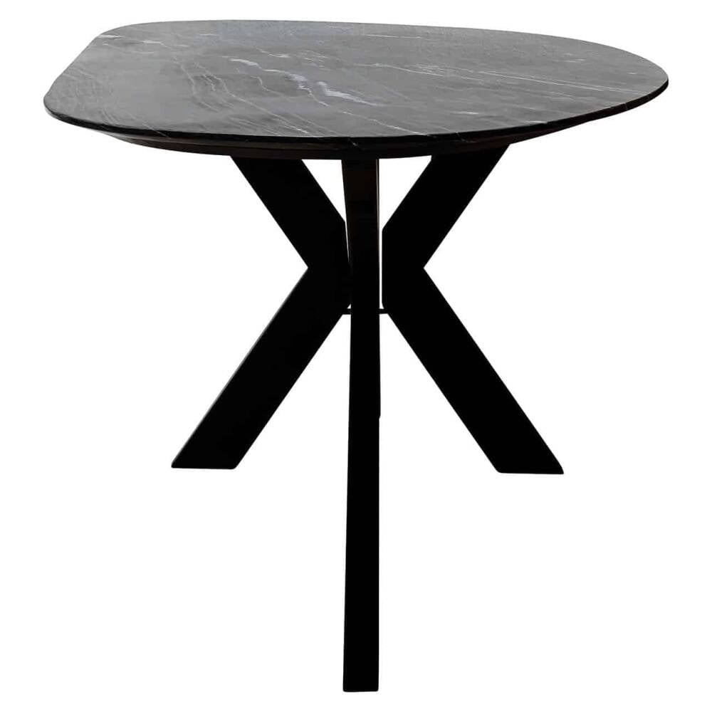 Trocadero black marble dining table, Lima Design, Valgomojo baldai, Trocadero black marble dining table